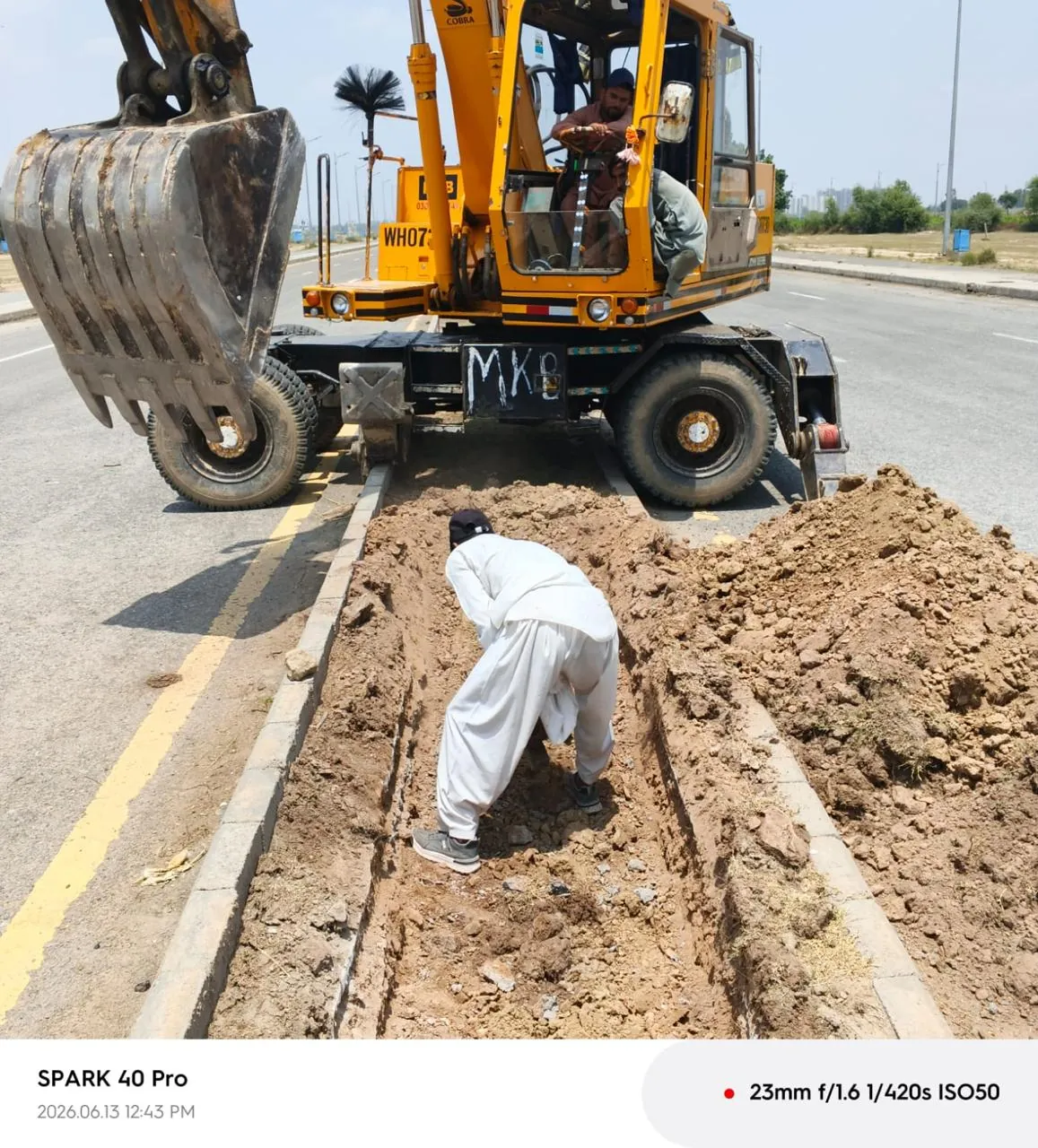 Street-light pole installation